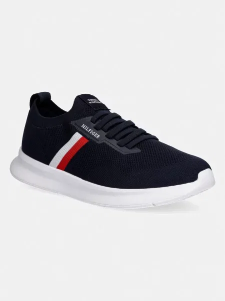 Tommy Hilfiger LIGHTWEIGHT KNITTED RUNNER sneakers ανδρικά μπλε