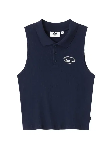 Tricou polo Chocoolate cu broderie albastru