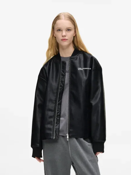 KARL LAGERFELD JEANS Geacă de primăvară-toamnă negru alb