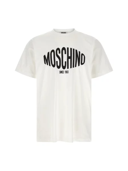 Koszulka Moschino z logo biała