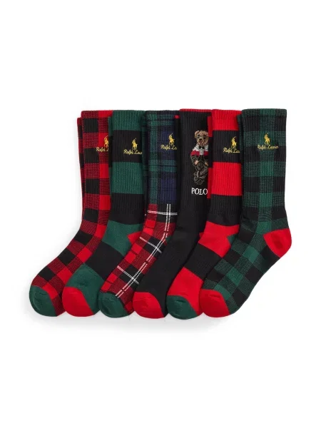 Polo Ralph Lauren Κάλτσες ναυτικό μπλε / πράσινο / κόκκινο μαύρο