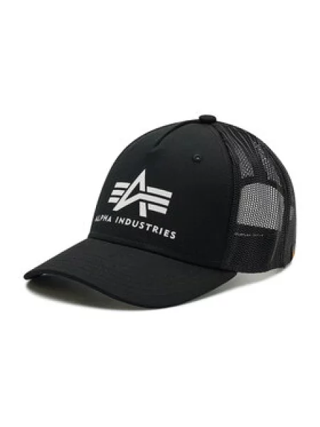 Kšiltovka Alpha Industries Basic Trucker light blue černá