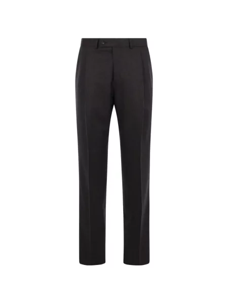 Pantaloni Caruso de lână maro