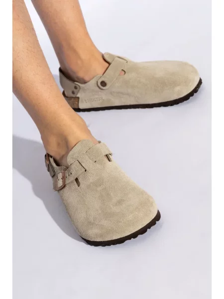Zomšinės sandalai Birkenstock slingback