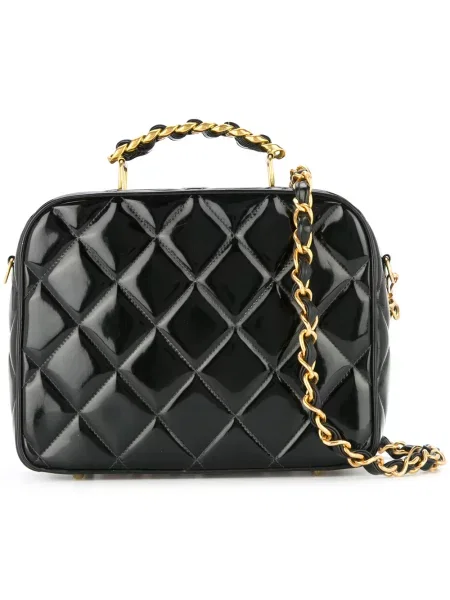 Prošívaná kabelka Chanel Pre-owned černá