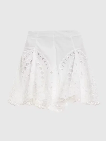 Спідниця міні Sail з вишивкою Charo Ruiz біла