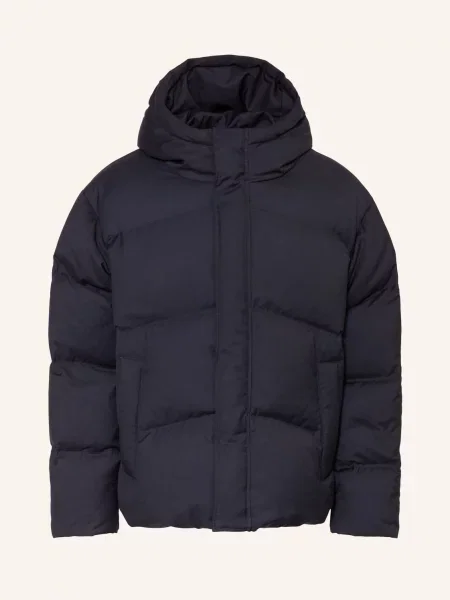 Drykorn Péřová Bunda Notan tmavě modrá