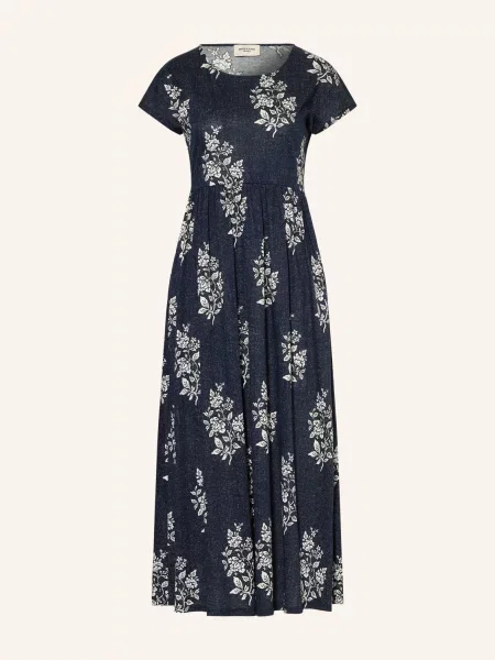 Weekend Max Mara Sukienka Dżersejowa Gufo W Stylu Jeansowym blau biała