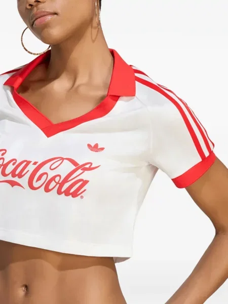 Top Adidas cu broderie alergare din jerseu negru