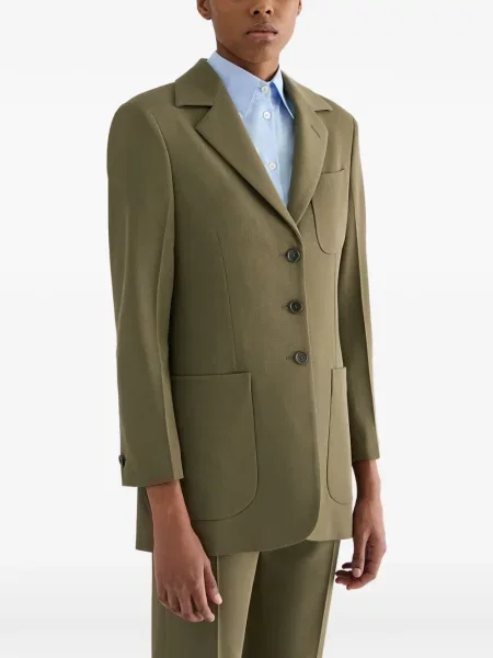 Sacou Jil Sander de lână verde