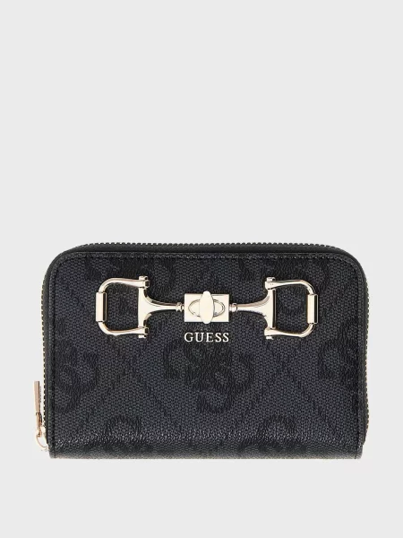 Кошелек Guess с принтом серый