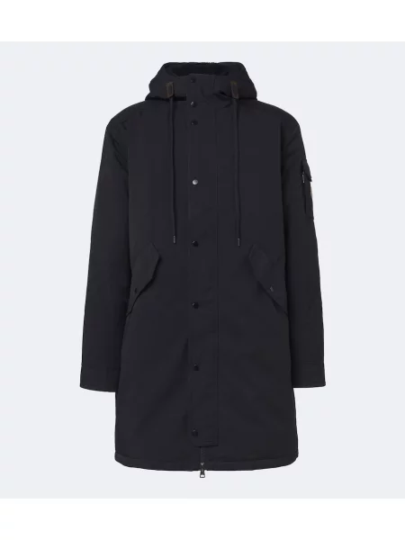 Palton Moncler cu glugă albastru