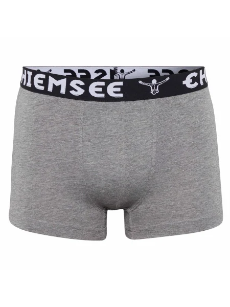 CHIEMSEE Boxeralsók szürke melír / fekete fehér