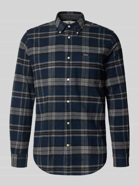 Koszula flanelowa o kroju slim fit z czystej bawełny model ‘BETSOM’ Barbour