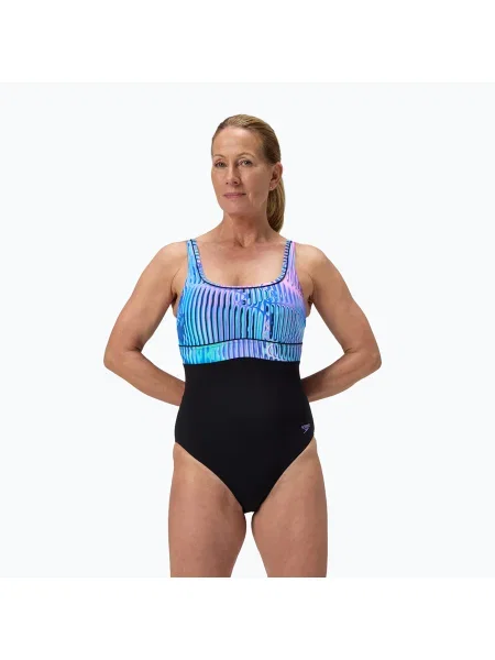 Купальник суцільний Speedo Shaping Contour Eclipse Printed indigo glow