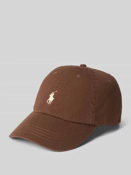 Czapka z daszkiem Polo Ralph Lauren brązowa