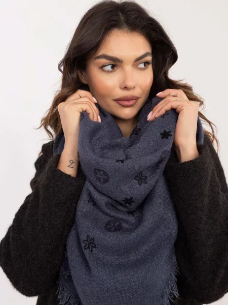 Fular Fashionhunters cu imagine negru