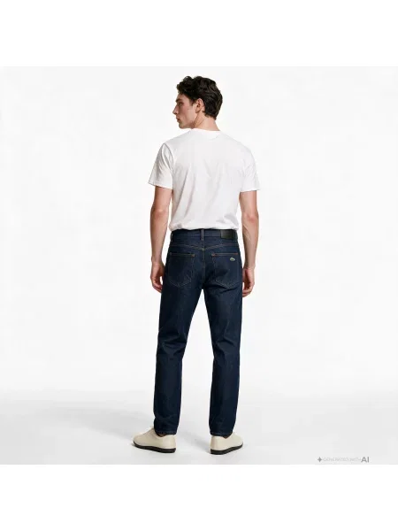 Зауженные брюки Lacoste синие