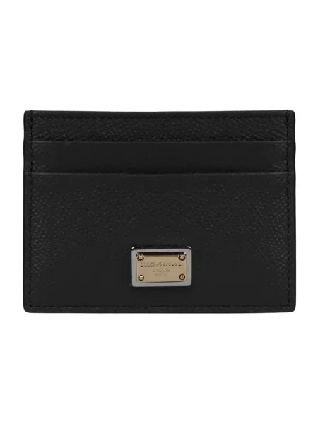 Portfel Dolce And Gabbana skórzany czarny