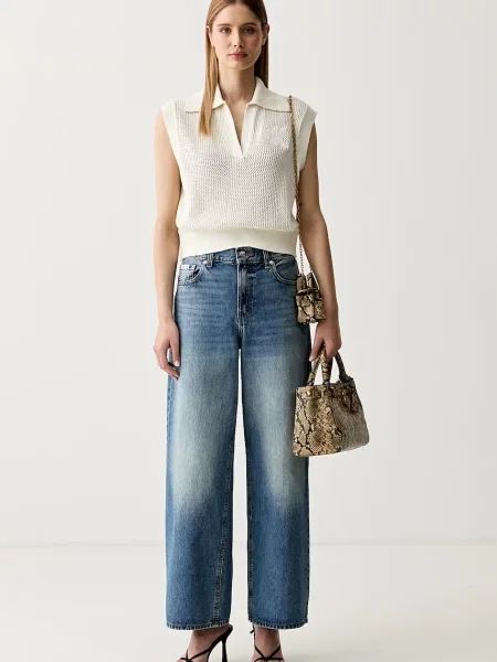 Calvin Klein Jeans kavbojke relaxed kroja modra
