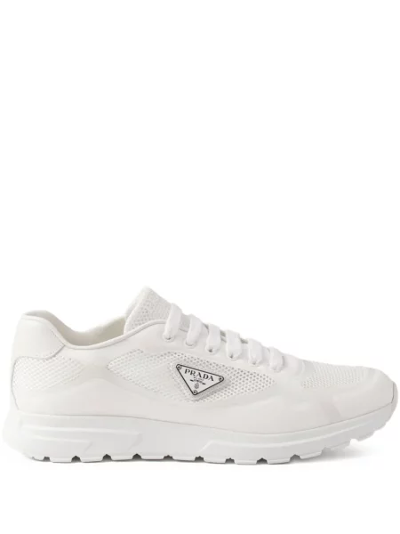 Sneakerși Prada plasă alb