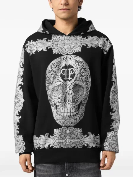 Hanorac cu glugă Philipp Plein negru