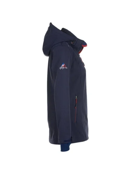 Geacă Peak Mountain softshell albastru