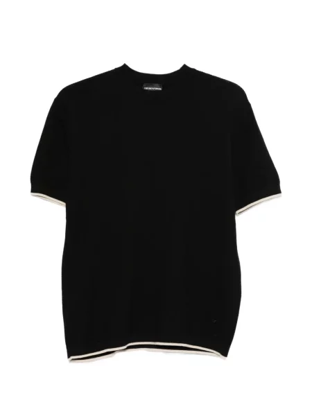 Tricou Emporio Armani cu dungi negru