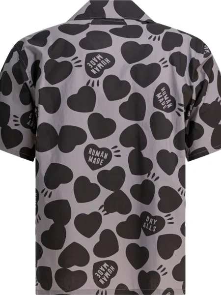 Риза Human Made с принт със сърца сиво