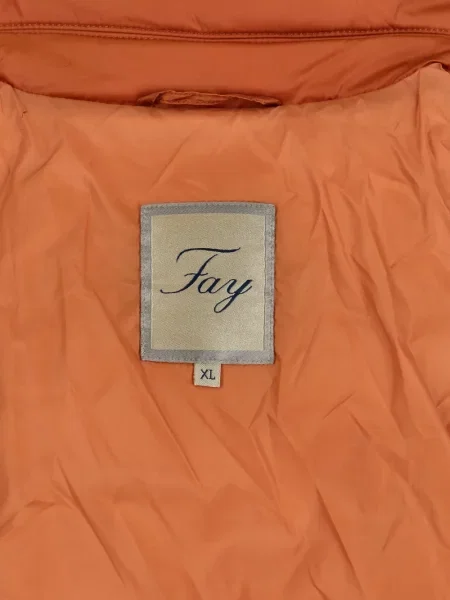 Καπιτονέ μπουφάν Fay πορτοκαλί