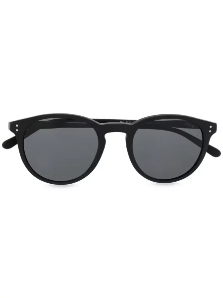 Ochelari de soare rotunzi Polo Ralph Lauren clasic negru