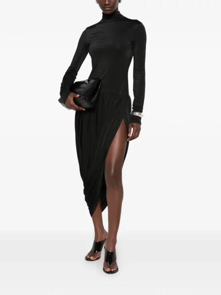 Rochie The Andamane asimetrică negru