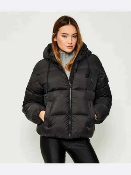 HUGO geacă de puf de iarna negru