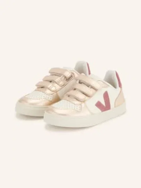 Veja Sneakersy Small platinová / starorůžová bílá