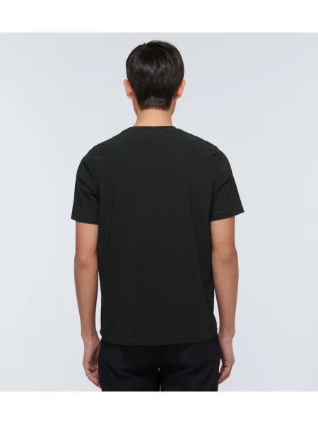 Tricou Moncler din jerseu scurt negru