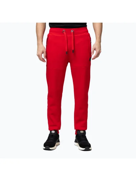 Pantaloni bărbați Pitbull Small Logo HD Track red roșu