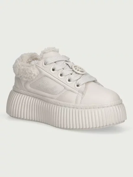 Karl Lagerfeld Kreeper sneakers pentru femei din piele bej