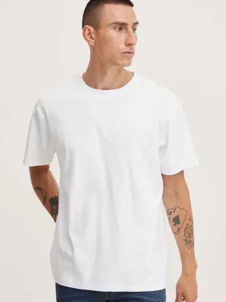 !Solid Tricou Danton' alb