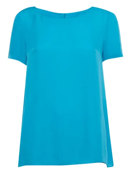 Top Dvf Diane Von Furstenberg de mătase albastru