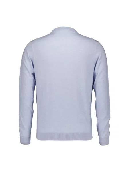 Sweter Gentiluomo z okrągłym dekoltem niebieski