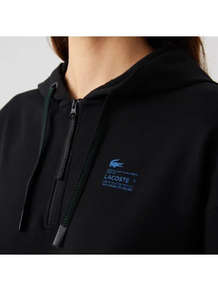 Lacoste Sukienka O Luźnym Kroju Z Dwuwarstwowej Piki czarna