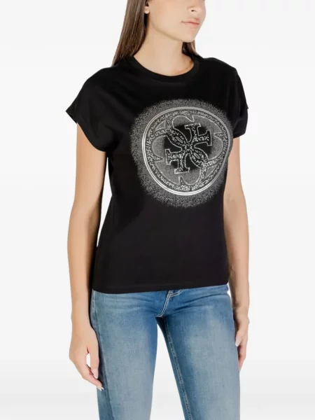 Stras tricou Guess negru
