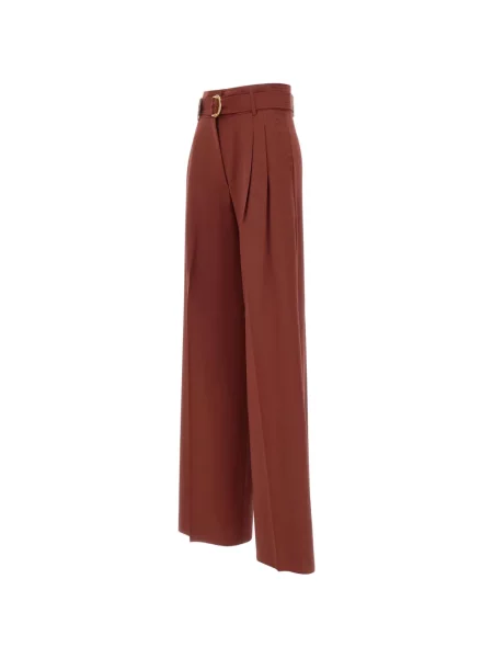 Cu centură pantaloni Max Mara roșu