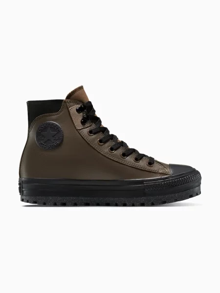 Кожени кецове Converse Chuck Taylor All Star City Trek Wp кафяво
