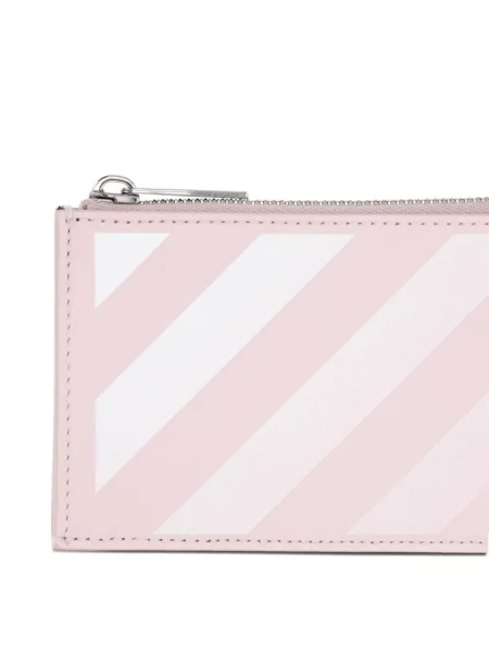 Portofel Off-white cu dungi cu imagine alb