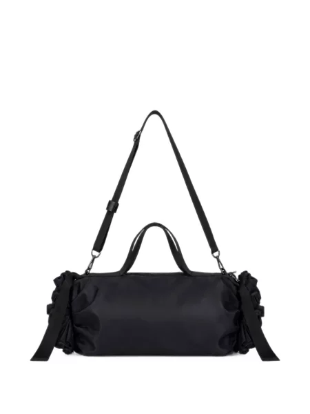 Geantă Simone Rocha cu model floral cu volane negru