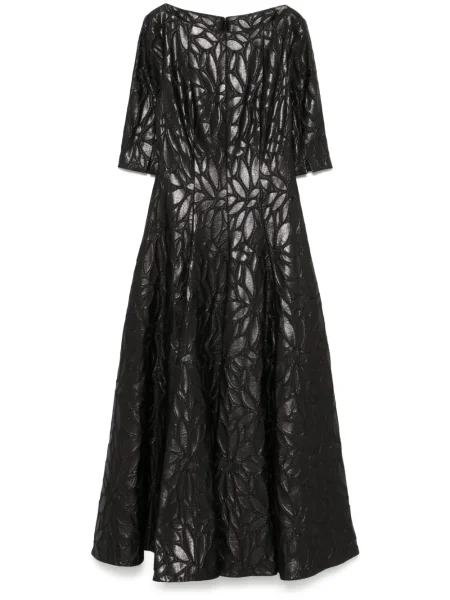 Sukienka midi Talbot Runhof do kolan garniturowa czarna