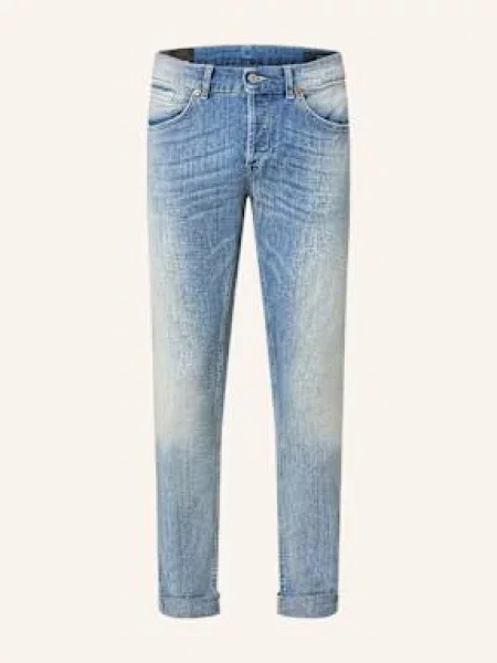 Skinny jeansy Dondup niebieskie