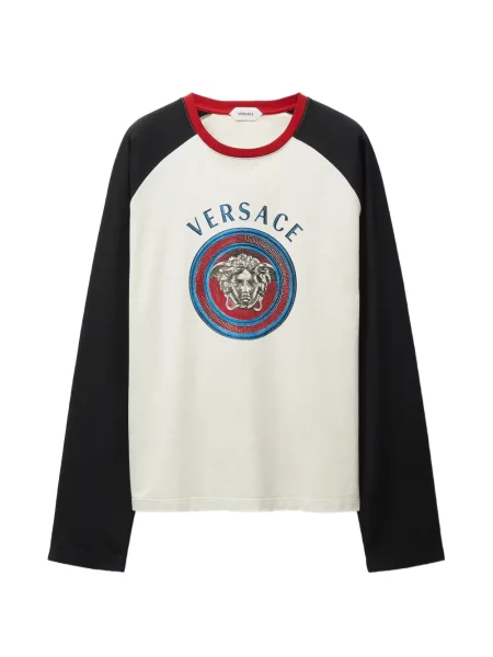 Tricou Versace din jerseu alb