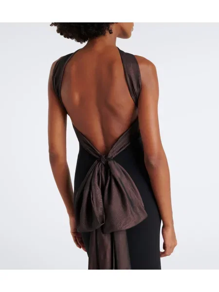 Rochie Retrofete cu spatele deschis negru